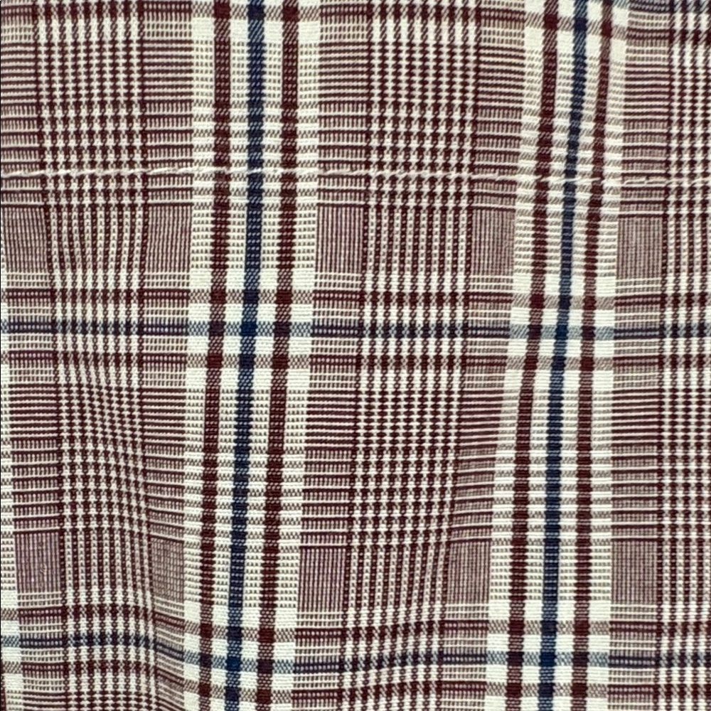 IZOD Men's Casual Maroon/Navy/white Checkered/plaid Shirt Size XL - Picture 9 of 9